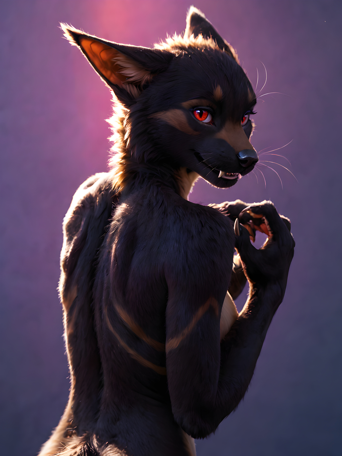 Furry art by Wolfmks #1784 - Series Furry Art by Wolfmks 2, 18+, My, Furry, Neural network art, Furry art, Neural Network Content, Stable diffusion 3, Furotica, Furotica female, NSFW