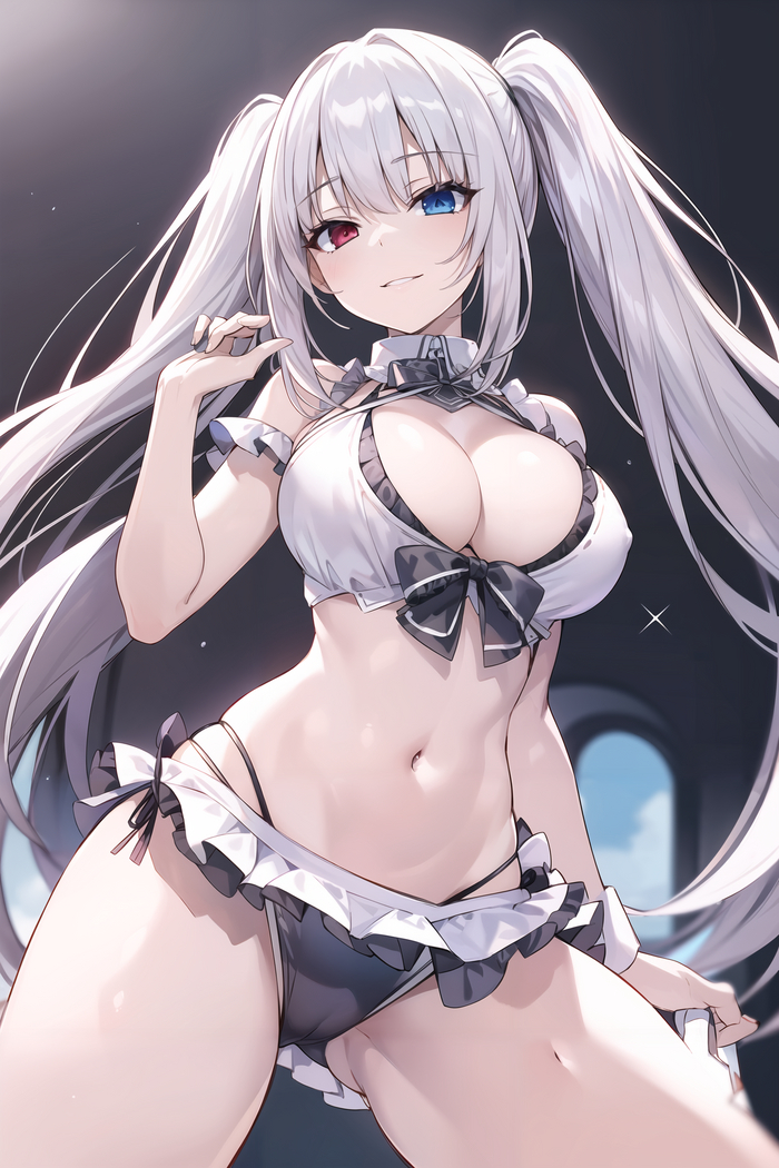 White Queen - NSFW, Anime art, Anime, Date a live, Neural network art, White Queen