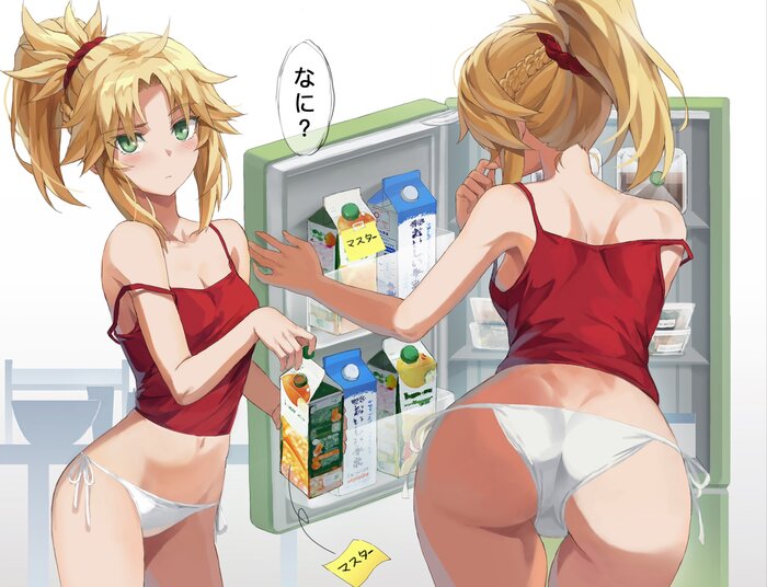 Mordred - NSFW, Anime, Anime art, Art, Girls, Mordred, Fate, Booty, Hand-drawn erotica, Tonee