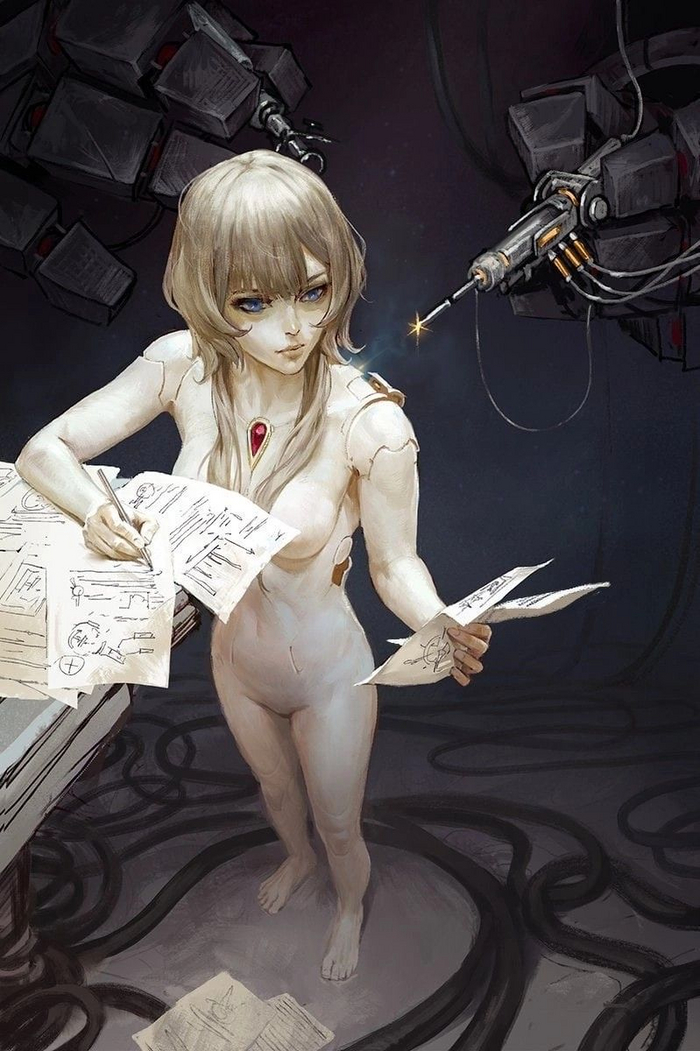 Puppet - NSFW, Sandrone, Genshin impact, Art, Doll, Mechanism, Anime art