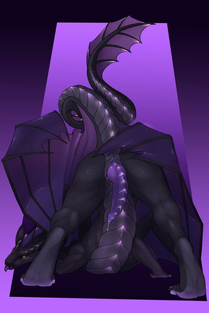 Submissive purple - NSFW, Art, The Dragon, Furotica male, Furotica, Penis, Yiff, Nitrods