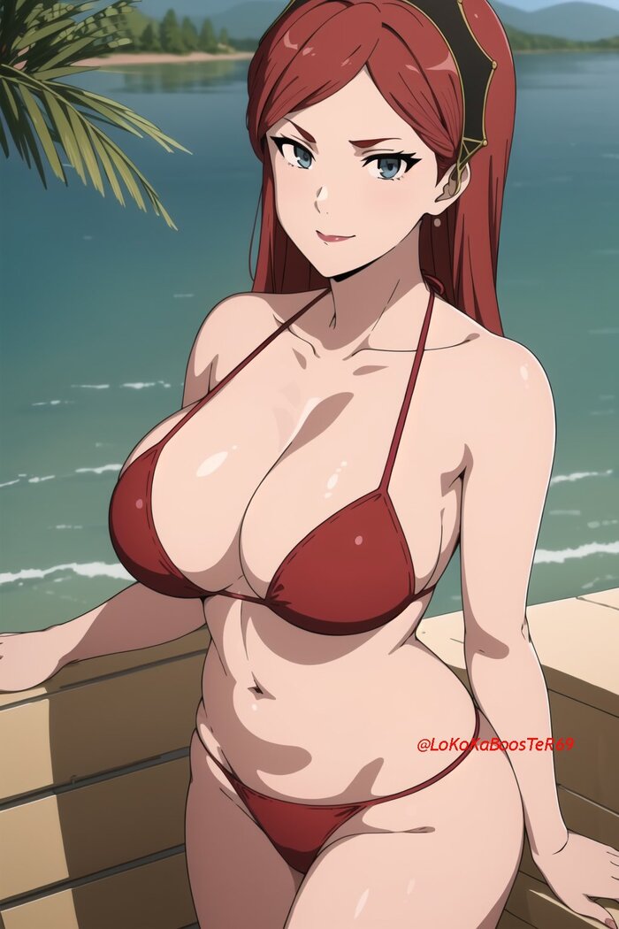 Hilda Greyrat - NSFW, Girls, Art, Neural network art, Erotic, Hand-drawn erotica, Anime, MILF, Underwear, Swimsuit, Mushoku tensei, Boobs, Longpost, Hilda Boreas Greyrat, Anime art