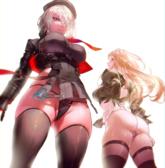 dream crossover - NSFW, Anime art, Anime, Games, Goddess of victory: nikke, Yorha unit No 2 type B, Rapi, Crossover