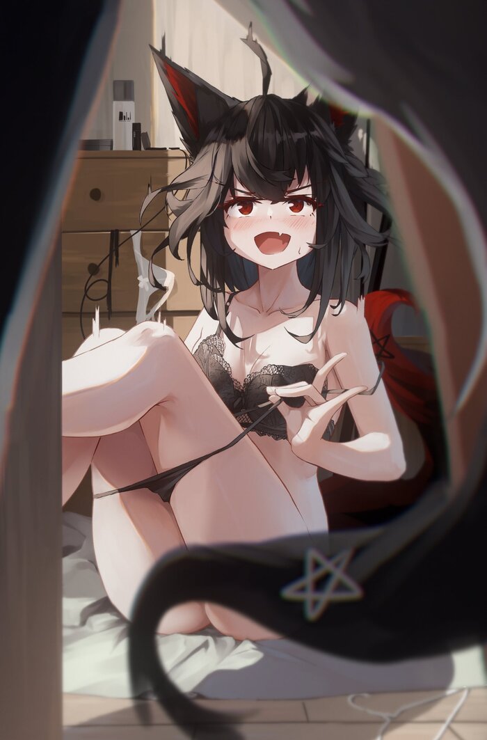 Fubuki - NSFW, Аниме, Anime Art, Арт, Девушки, Shirakami Fubuki, Virtual YouTuber, Hololive, Animal Ears, Рисованная эротика