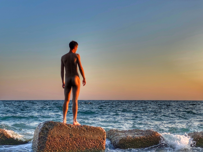 Echoes of summer - NSFW, My, Sea, Nudism, Summer, Guys, Playgirl