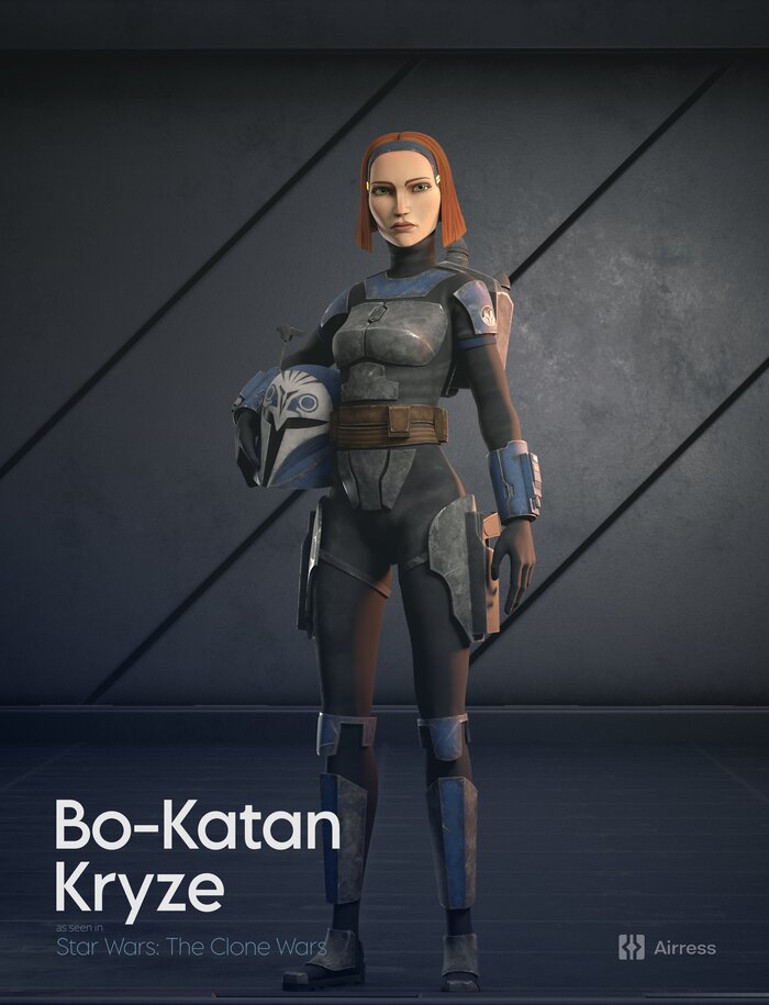 Bo-Katan Kryze - NSFW, Art, 3D, Animated series, Star Wars, Mandalorian, Girls, Swimsuit, Helmet, Boobs, Booty, Erotic, Longpost, Star Wars: The Clone Wars